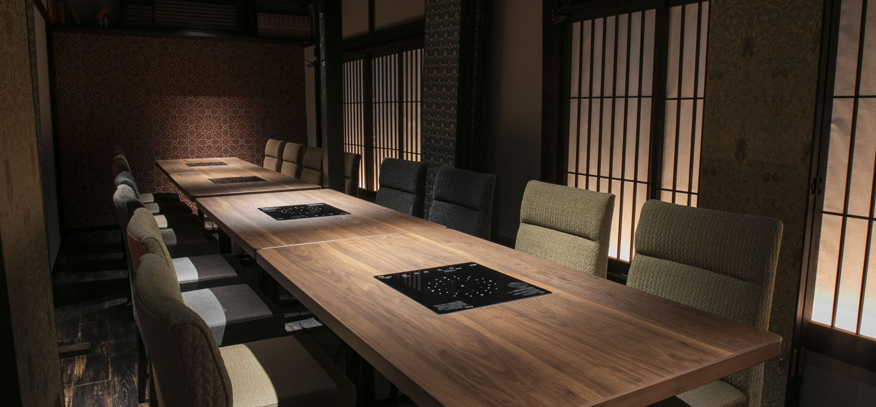最大18名で利用できるテーブル個室